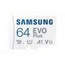 Samsung 64GB EVO Plus Micro SD /w Adapter, UHS-1 SDR104, Class 10, Grade 1 (U1), Read up to 130MB/s, 10 Years Limited Warranty