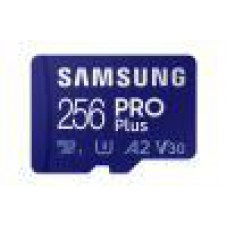 Samsung 256GB PRO Plus Micro SD/w Adapter, UHS-1 SDR104, Class 10, Grade 3 (U3), Read/Write Up to 160MB/s/120MB/s, 10 Years Limited Warranty
