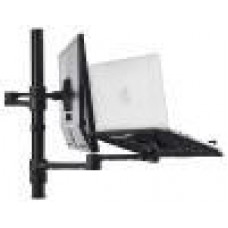 Atdec Notebook monitor arm combo mount - Black