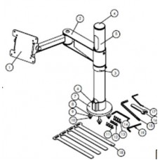 Atdec POS Articulating Mount - 400mm