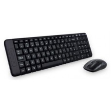 Logitech Wireless Keyboard & Mouse Combo, MK220, Black, USB Receiver, )