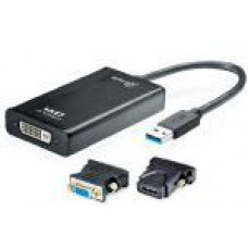 J5create JUA330U USB 3.0 DVI Display Adapter with VGA and HDMI Adapters