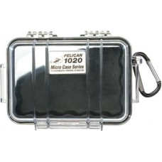 Pelican 1020 Micro Case - Clear with Black