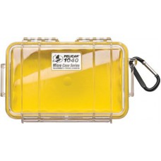 Pelican 1040 Micro Case - Clear with Yellow