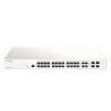 D-Link DBS-2000-28MP Nuclias Cloud-Managed 28-Port Gigabit 370W PoE switch with 28 RJ45 (24 PoE) and 4 Combo SFP ports