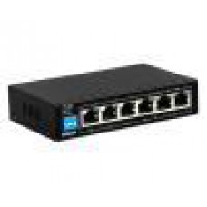 D-Link DES-F1006P-E 6-Port 10/100Mbps PoE Switch with 4 Long Reach PoE Ports and 2 Uplink Ports. PoE budget 60W